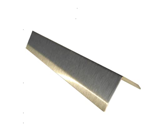 2" x 2" x 48" Stainless Steel Corner Guard, Includes Adhesive, Pack of 10 units