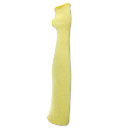 MAGID KEVCOT26TS CutMaster Para-Aramid Blended Knit Sleeves with Thumb Slot, Yellow, 26" (1 Sleeve)