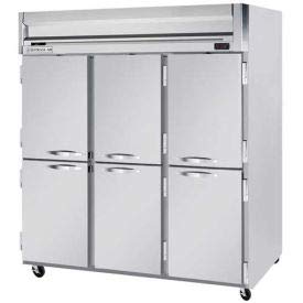 Beverage-Air HRS3HC-1HS Horizon Series - Top Mount Reach in Refrigerator - Three Section - Half Solid Door - SS INT