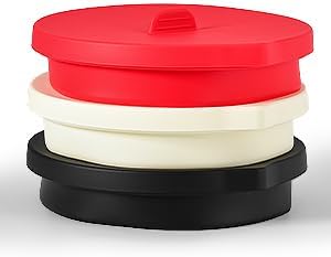 Silicone Bowl Liners for Kitchen,Silicone Liners Mixer for 5 Qt Tilt-Head KitchenAid Mixers,Mixer Bowl Accessories and Attachments with Lids,Black 3PCS