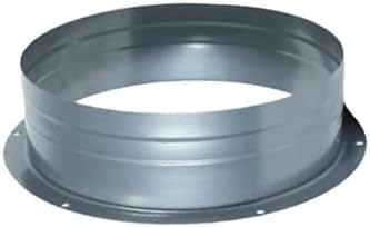 Duct Connector 8 Inch (7.68 inch) Flange Metal Straight Pipe Flange for Heating Cooling Ventilation System