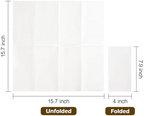JOLLY CHEF 160 Count Paper Bowls 20oz Disposable Bowls Bulk，600 Pack Disposable Paper Napkins，2-Ply White Paper Hand Towels - Image 3