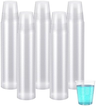 JOLLY CHEF 3 oz Clear Plastic Cups, 300 Pack Disposable Mouthwash Cups by JOLLYCHEF