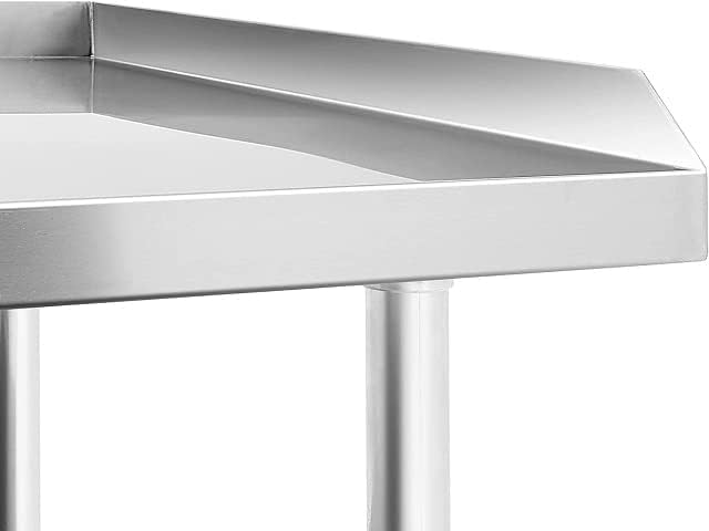 Stainless Steel Equipment Stand with Undershelf – Commercial Grade, NSF Certified | Heavy Duty Table for Restaurant Equipment | (24" Width x 60" Length)