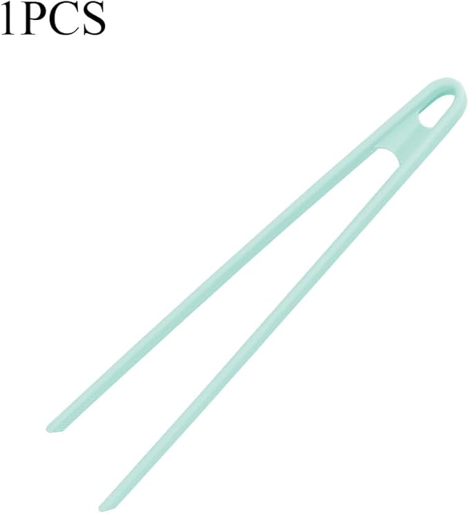 1Pcs Silicone Toaster Tongs, 11.6 Inch Long Silicone Kitchen Tong for Toaster Cooking Utensil Bread Waffle Tongs Food Tweezer Light Blue Toast Tong for Cooking Serving Bacon Salad Fruit Food,SATONBEYI