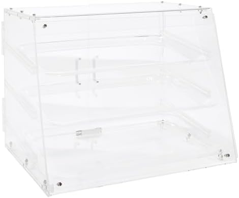 Winco 3-Tier Pastry Display Case, Acrylic Medium - Image 2