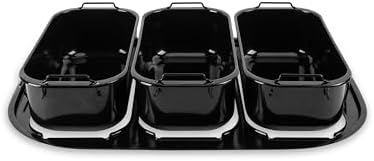 AROMA® Triple Buffet Server Accessory for Aroma 18-Qt., 20-Qt., and 22-Qt. Roaster Ovens by AromaHousewares