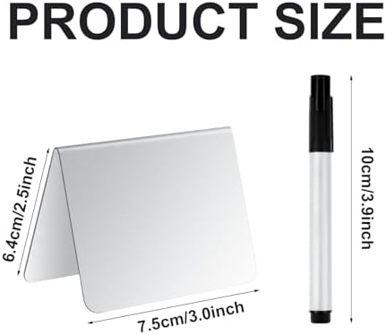 20 Pack Acrylic Mini Chalkboard Sign with Marker Pen Small Chalkboard Sign - Image 2