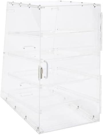 Winco 4 Tier Clear Commercial Display Case - Image 3