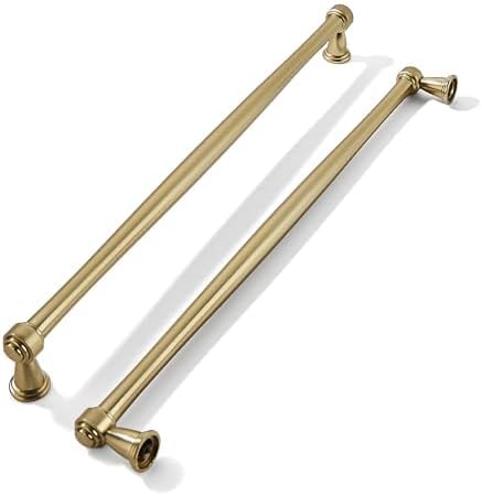 khtumeware 2 Pack 10 Inch(256mm) Champagne Bronze Cabinet Pulls Champagne Brass Kitchen Cabinet Handles Kitchen Cabinet Hardware for Cupboard Drawer Handles Dresser Pulls