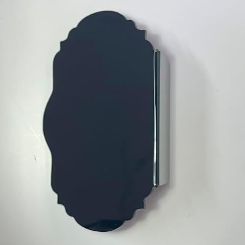 10PCS 2cm clip Black Wavy-Edged Hanger & Mini Chalkboard - Erasable & Write-On - Tags, Reserved Table Signs, Acrylic Horizontal Holder,Name Labels, Chalkboard Blanks, Hanger Tags - Image 2