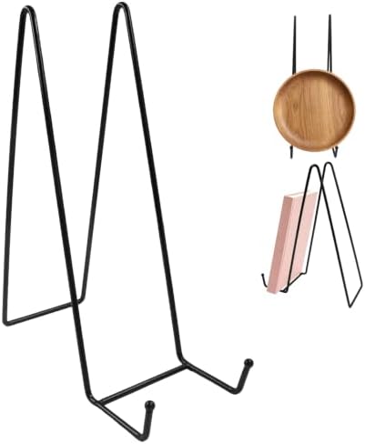 2 Pcs 12 Inch Black Plate Stands for Display by PHITUODA