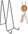 2 Pcs 12 Inch Black Plate Stands for Display by PHITUODA