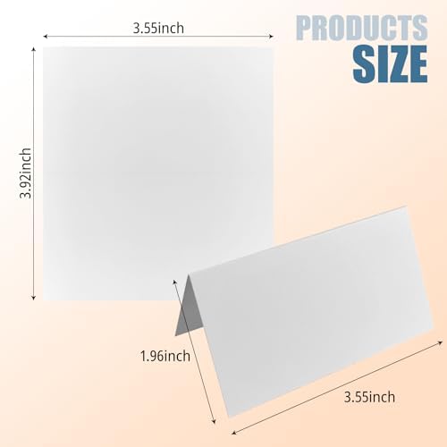 70 Pcs 2 x 3.5 Inch White Place Cards, Food Labels for Party Buffet - Image 2