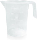 Stackable Plastic Measuring Cup, Graduated Measuring and Mixing Pitcher, Liquid Beaker Measuring Cups, BPA Free, Heavy Duty, Handle and Pour Spout - 500ml