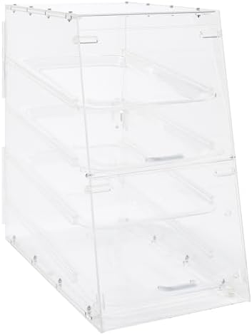 Winco 4 Tier Clear Commercial Display Case - Image 2