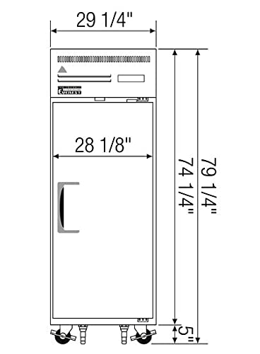 ESF1 29-1/4' Reach-in Freezer 1 Solid Door, 115v, 23-Cubic Feet, NSF