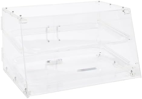 Winco 2 Tier Clear Commercial Display Case - Image 2