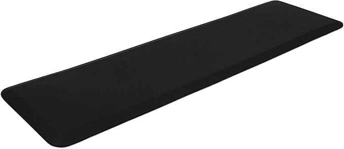GelPro NewLife Designer Comfort Ergo-Foam Anti-Fatigue Kitchen Floor Mat, 20" x 72", Leather Grain Jet