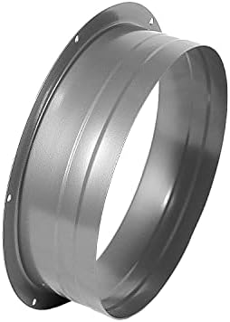 Duct Connector Flange Metal Straight Pipe Flange for Heating Cooling Ventilation System 10 Inch (9.65inch)