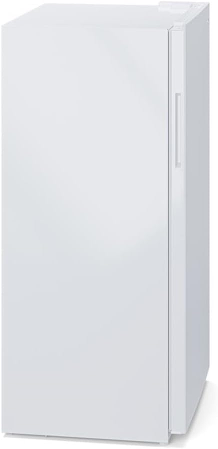 Pemberly Row Contemporary 17 Cu. Ft Upright Freezer in White.