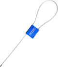 Heavy Duty Pull Tight Steel Metal Security Seals Numbered Tags Alumium Alloy Tamper Proof Shipping Self-Locking Disposable Padlock (Navy Blue, 50pcs)