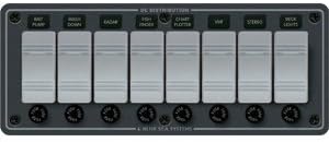 Blue Sea Systems 8261 Contura Water Resistant 12V DC Panel - 8 Position