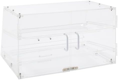 Winco 2 Tier Clear Commercial Display Case - Image 3