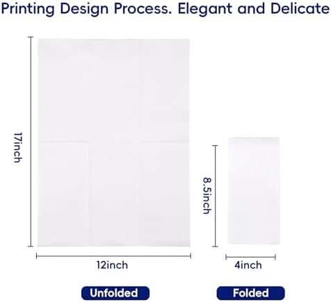 100 Disposable Hand Towels, Linen Feel Bathroom Hand Napkins for Guest - Image 2