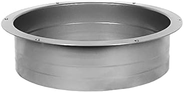 Duct Connector Flange Metal Straight Pipe Flange for Heating Cooling Ventilation System 10 Inch (9.65inch)