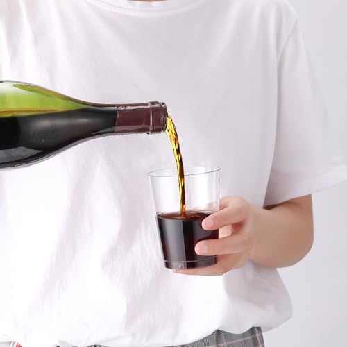JOLLY CHEF 100 Pack 10 oz Clear Plastic Cups, Disposable Party Cups - Image 3