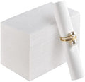 100 Paper Napkins Disposable Guest Towels, 3 Ply White Dinner Napkins by JOLLYCHEF