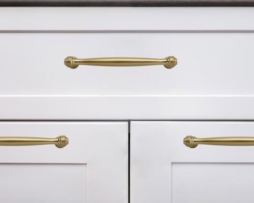 khtumeware 6 Pack 12 Inch(305mm) Champagne Bronze Cabinet Pulls Champagne Brass Kitchen Cabinet Handles Kitchen Cabinet Hardware for Cupboard Drawer Handles Dresser Pulls