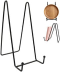 2 Pcs 8 Inch Black Plate Stands for Display by PHITUODA