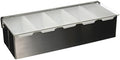 Winco 15" Stainless Steel 5-Compartment Condiment Holder by Winco