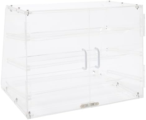 Winco 3-Tier Pastry Display Case, Acrylic Medium - Image 4