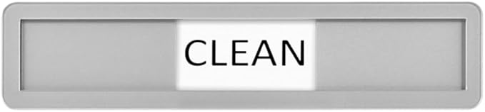 Kichwit Dishwasher Magnet Clean Dirty Dishwasher Running Sign, Works on All Dishwashers, 3 Options (Silver, Gray)