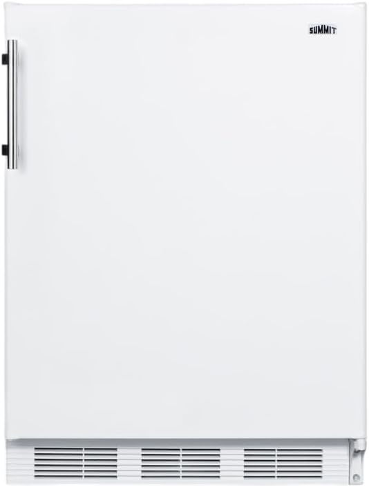 Summit 24" Refrigerator - Freezer, Undercounter, 5.1 cu.ft. Capacity, ADA Compliant, White - AL650WLHD (Left Handed Door Swing)