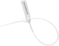 Plastic Security Seals Tags Numbered Tamper Proof Seals Self Locking Zip Ties 9.84" Length White (Pack of 500)
