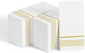 400 Gold Disposable 3-Ply Paper Dinner Napkins, Guest Hand Towels by JOLLYCHEF