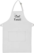 Made in the USA Personalized Embroidered Premium Adult Apron for Men Women Fathers Mothers Day Kitchen BBQ Grilling Gift