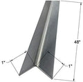 Brushed 304 Stainless Steel Corner Guards, 48" Wall Protectors, 20ga & 16ga, Available in 1/2" to 4", Multi-Pack Options (1, 2, 5, or 10) (10, 1 x 1, 16ga, No Hug Edges)