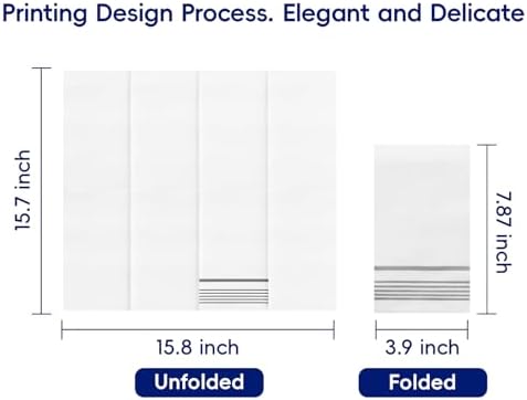 600 Paper Dinner Napkins, 2 Ply Silver Guest Hand Towels for Parties - Image 2
