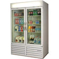 Beverage Air MMR49HC-1-B MarketMax Reach-in Merchandiser Refrigerator, Black Exterior, Double Pane Glass Door, LED Lighting, Bright Sign Panel, Ten Heavy Duty Shelves, Bottom Mount Refrigeration