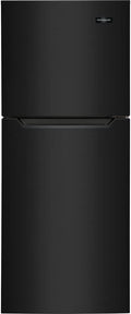 Frigidaire 10.1 Cu. Ft. Compact ADA Top Freezer Refrigerator in Black with Electronic Control Panel, Reversible Door Swing, ENERGY STAR