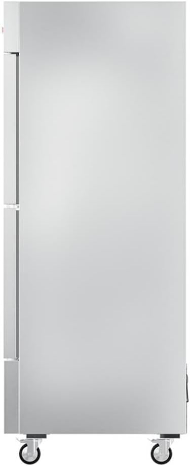 Pemberly Row 54" Commercial Stainless Steel Half Door Reach-in Freezer in Silver