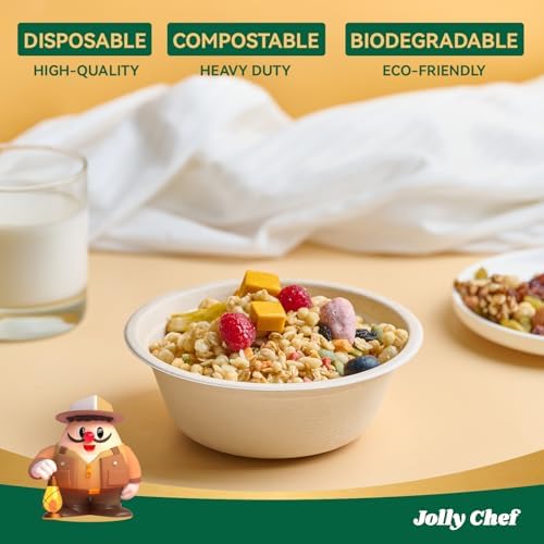 Compostable Disposable Paper Bowl 16 oz Heavy Duty Soup Containers 150 Pack - Image 3