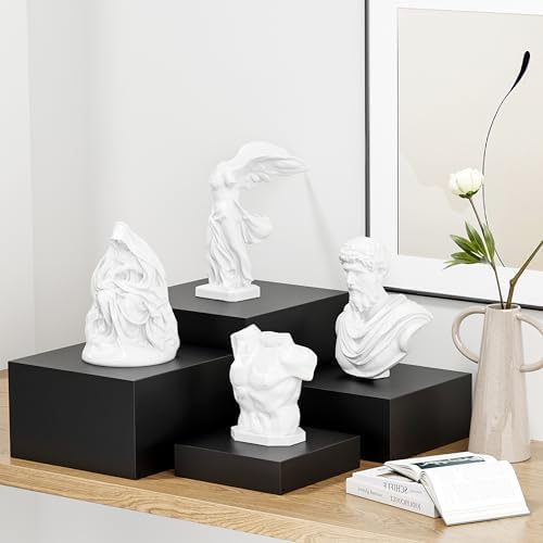 Metal Buffet Risers,4PCS OVERSIZED Food Risers for Buffet Table 8''X9''10''X11''Display Stand with Mini Acrylic Signs for Catering Dessert Collectibles Jewelry Figures Show Matte Black Cube Boxes Nesting Risers with Hollow Bottoms - Image 5