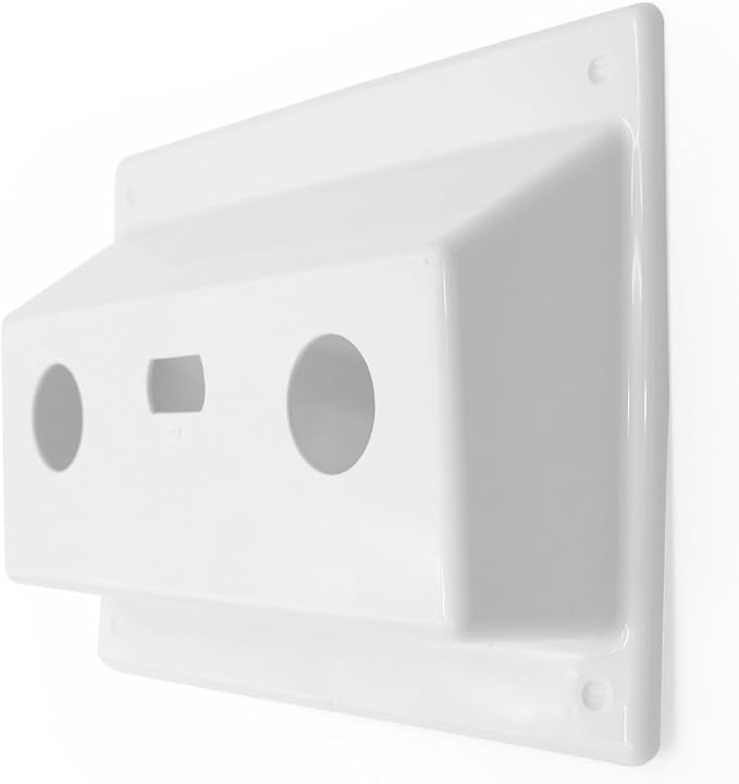 RV Faucet Bezel Stand Off Faucet Cover for Camper Van Travel Trailer Motorhome Shower Plate Replacement White