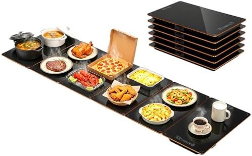 Electric Food Warming Tray, 6-in-1 Food Warmers for Parties Buffet by Gereat
